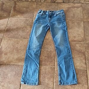 Girls silver jeans size 14